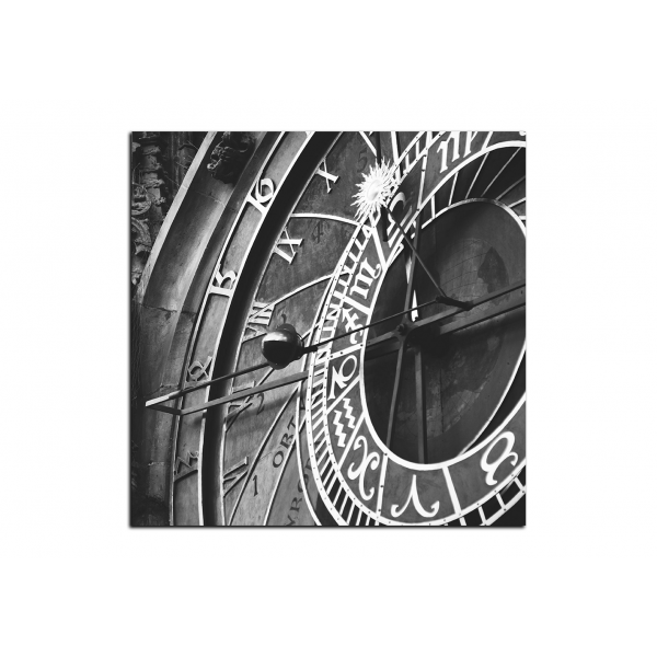 Obraz na plátně - Pražský orloj - čtverec